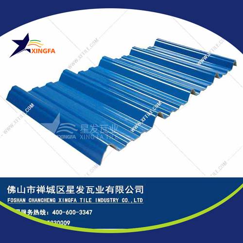 厚度3.0mm蓝色900型PVC塑胶瓦 常德工程钢结构厂房防腐隔热塑料瓦 pvc多层防腐瓦生产网上销售